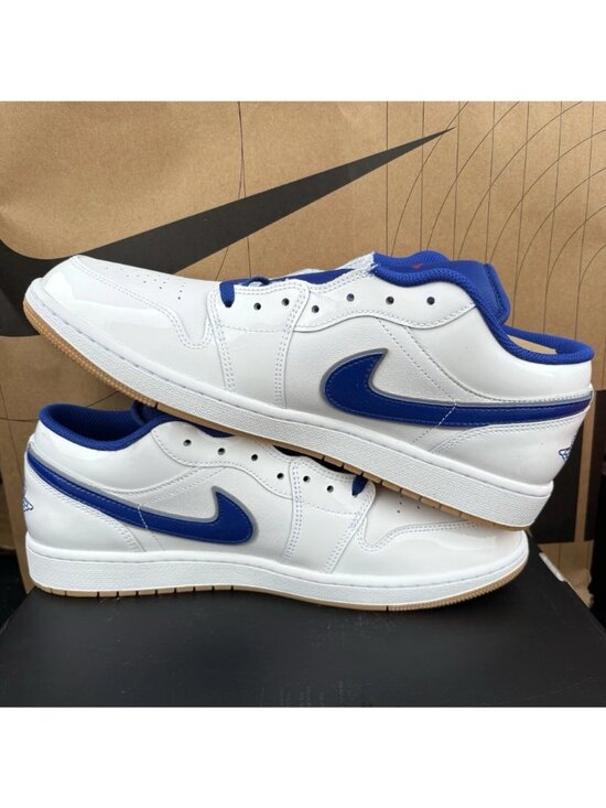 NEW Nike Air Jordan 1 Low “Dodgers” Blue White Gum IQ0400 100 Men Size 13 main image 6